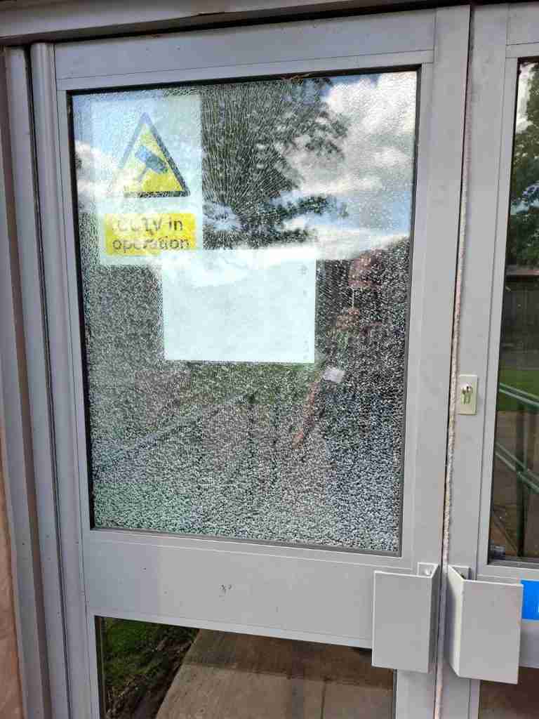 Smashed Commercial Door